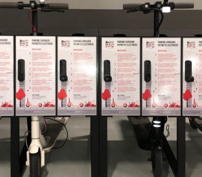 Aparcamiento de patinetes en nuevas promociones inmobiliarias