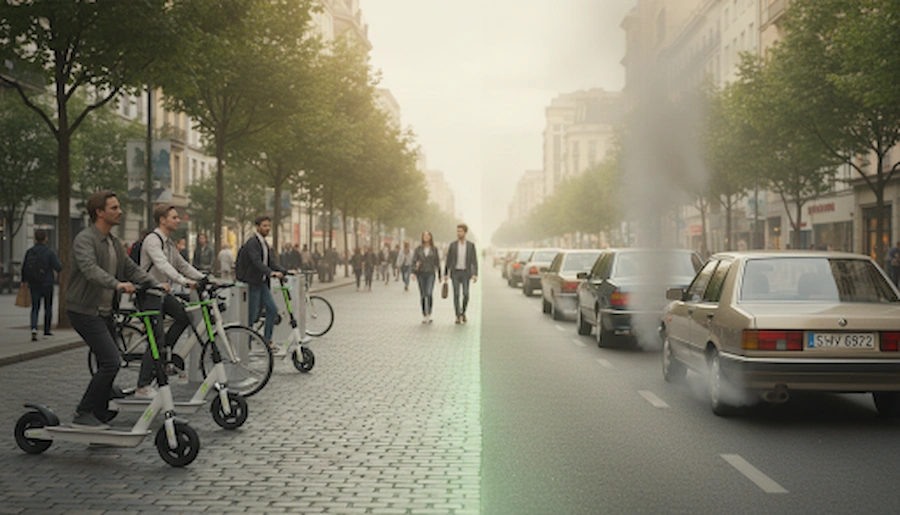 micromovilidad vs coche